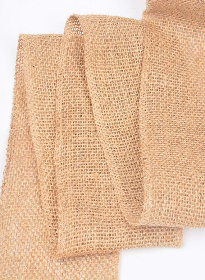 Lakeer Jute Burlap Ribbon | 2" X 2 Metre (Pack Of 2) | Craft Lace | For Diy Project, Gift Wrapping, Event & Wedding Decorations, Etc, Brown - Image 4